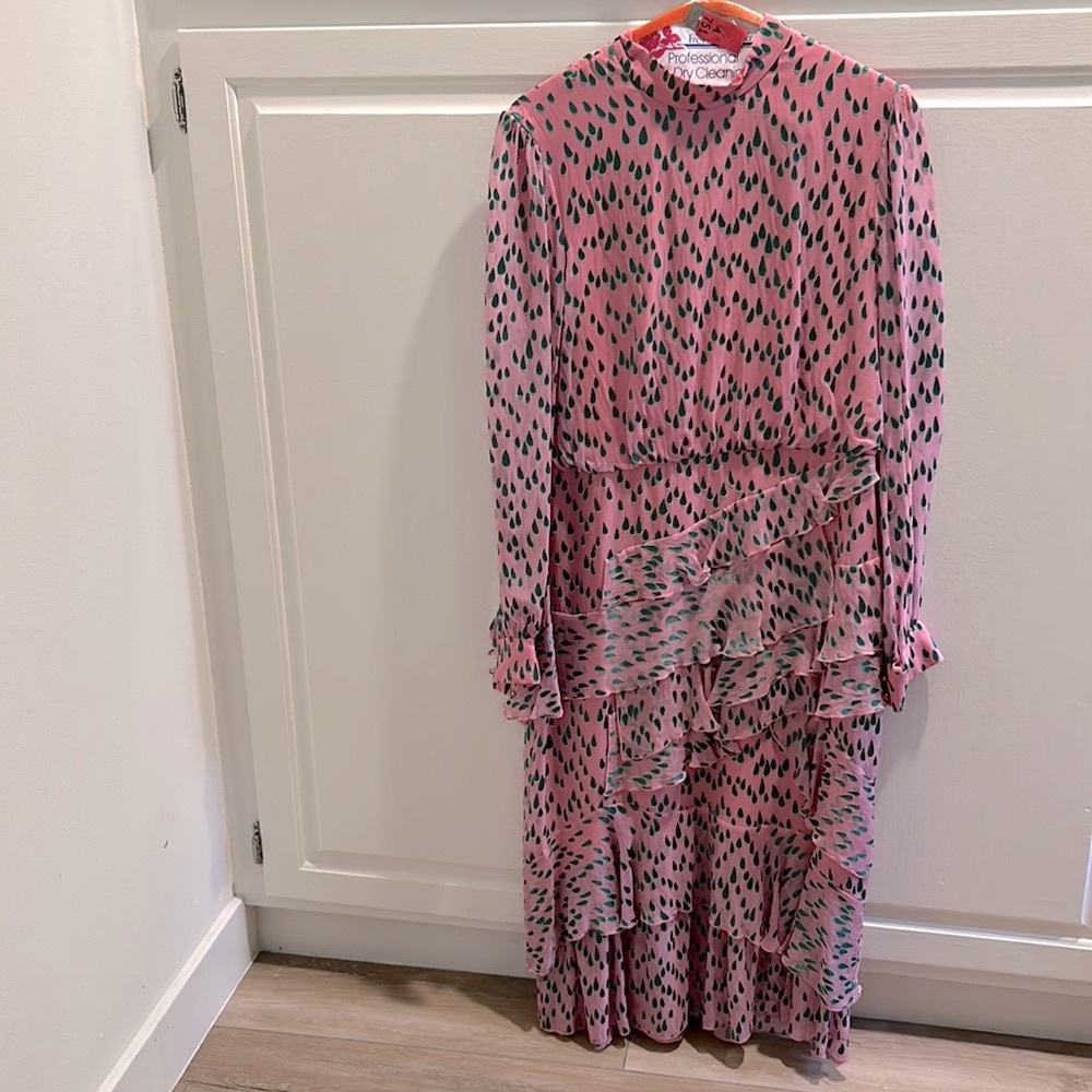 Saloni Isa Ruffled dress size 8